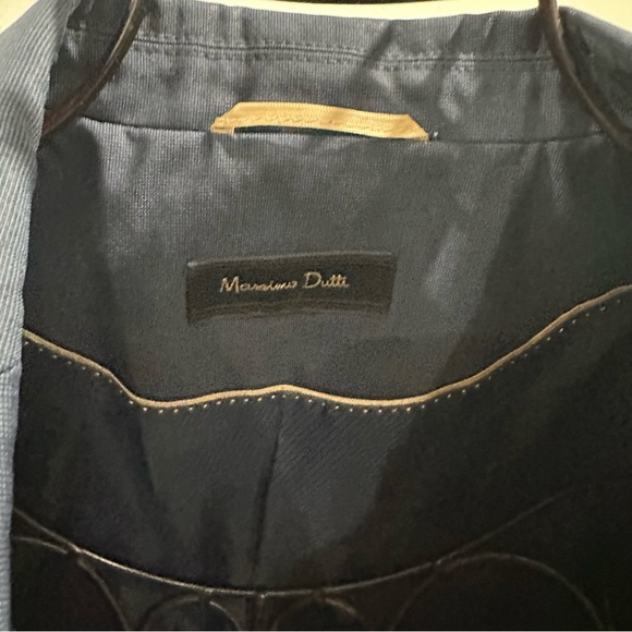 Massimo Dutti Women's Navy Blazer - Picture 3 of 7